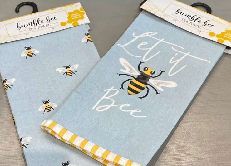 bee tea towels