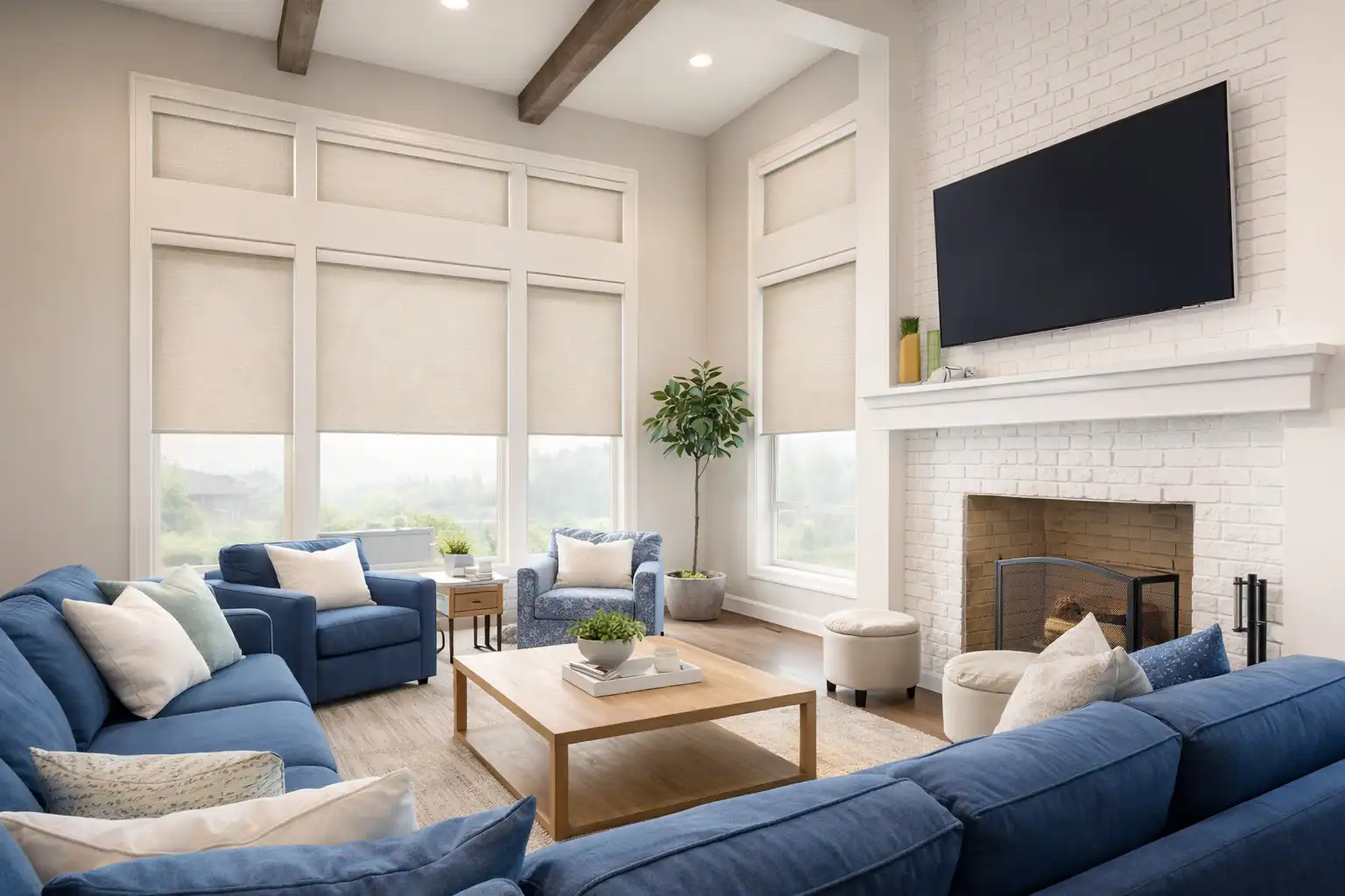 Cordless window shade option for child safety and a clean look